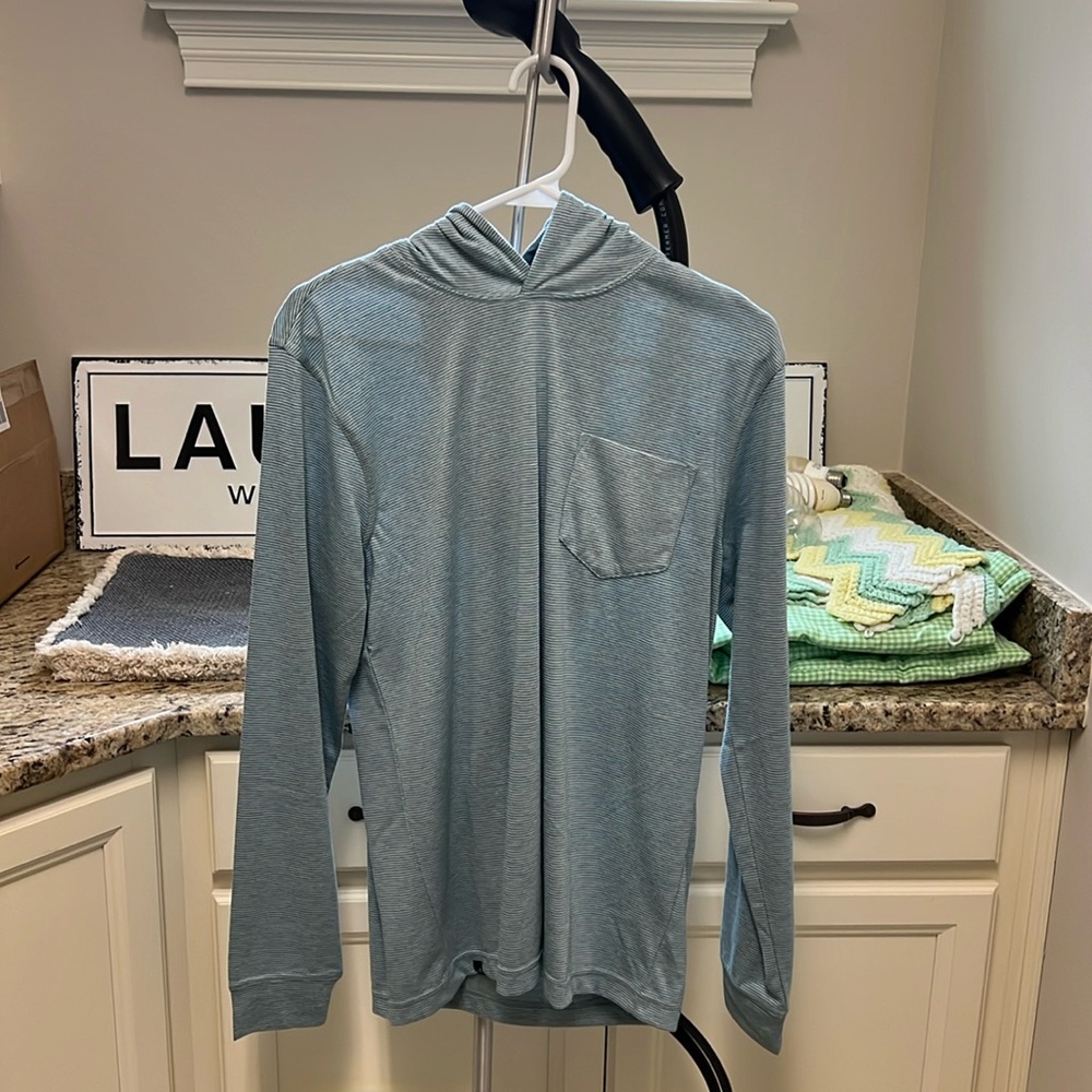 johnnie-o pullover striped hoodie - Men’s Small